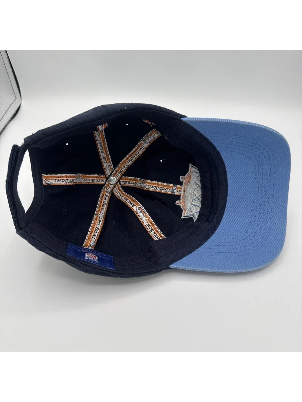 Vintage Super Bowl XXXIX Hat 39 Strap Back Patriots Eagles Jacksonville FL